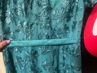 Vestido largo encaje y lentejuela talla 40/42