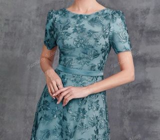 Vestido largo encaje y lentejuela talla 40/42