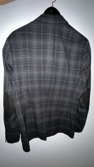 Americana H&M cuadros azul oscuro Talla M