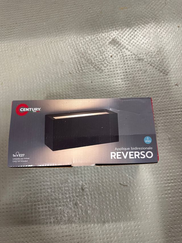 CENTURY REVERSO Applique Bidirezionale Nero
