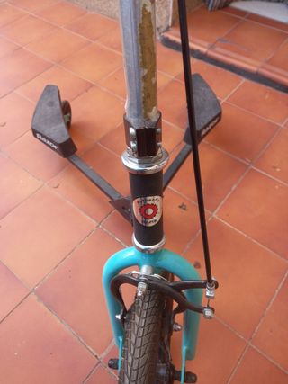 Patinete 3 ruedas azul comprado en decathlon 