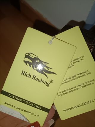 Maletín Rich Baolong Piel Marrón Nuevo