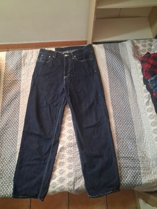 Pantalones H&M Loose Fit Azules