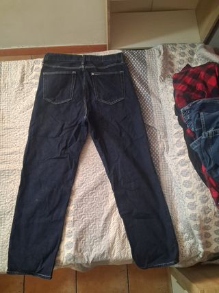 Pantalones H&M Loose Fit Azules