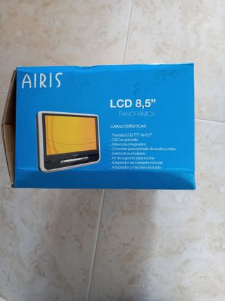 DVD Portátil Airis + 2 Pantallas + Kit Coche