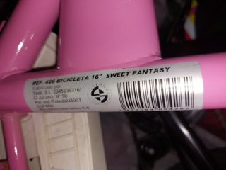 Bicicleta infantil 16 pulgadas