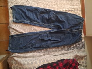 Pantalón parachute denim Bershka