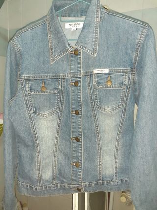 Giubbino jeans donna Miss Edith blu