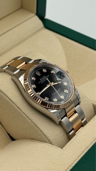 Rolex Datejust 36mm Acero/Oro Rosa Esf. Negra 2021