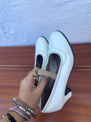 Zapatos de baile blancos número 32