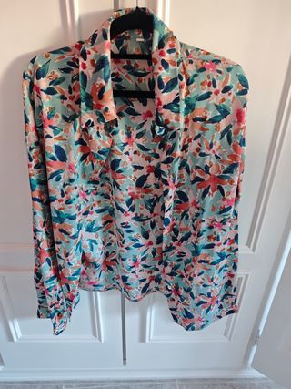 Camisa estampada mujer