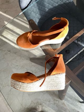 Sandalias Cuña Naranja