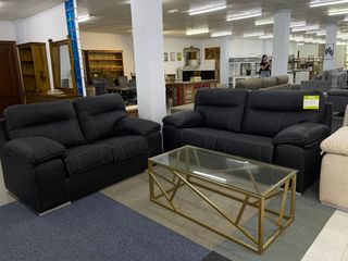Sofá 3+2 plazas negro - Envio gratis