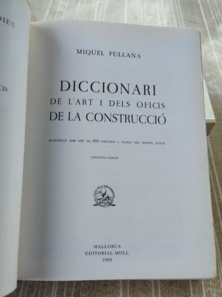 Diccionari de l'Art i oficis de la Construcció
