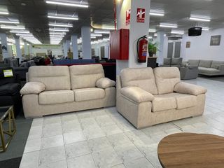 Sofá 3+2 plazas beige nuevo - Envio gratis