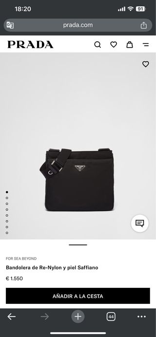 Bolso Prada Negro Nylon originals 100% 