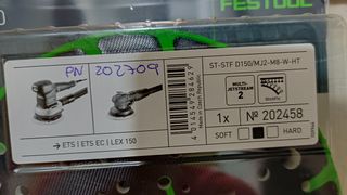 Plato Lijadora Festool + 3 Cajas Lijas 3M