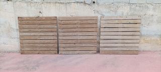 Baldosas de madera de pino para exterior