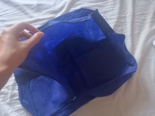 Custodia Iper blu per coperte 50x40x15 cm