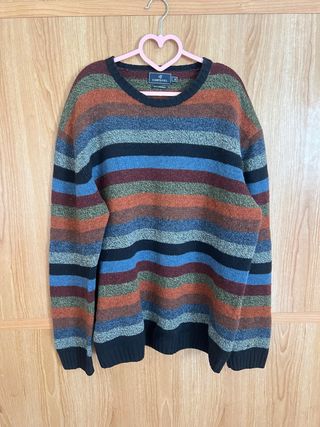 Jersey Cortefiel Lana Rayas Multicolor Talla M