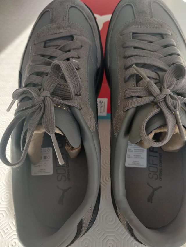 Zapatillas Puma Hombre Grises y negras.