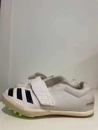 Zapatillas Clavos Atletismo Adidas Blancas