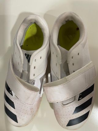 Zapatillas Clavos Atletismo Adidas Blancas