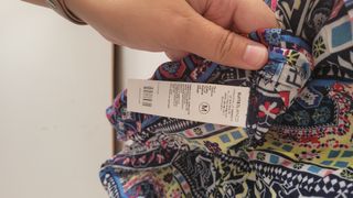 Vestido asimétrico estampado