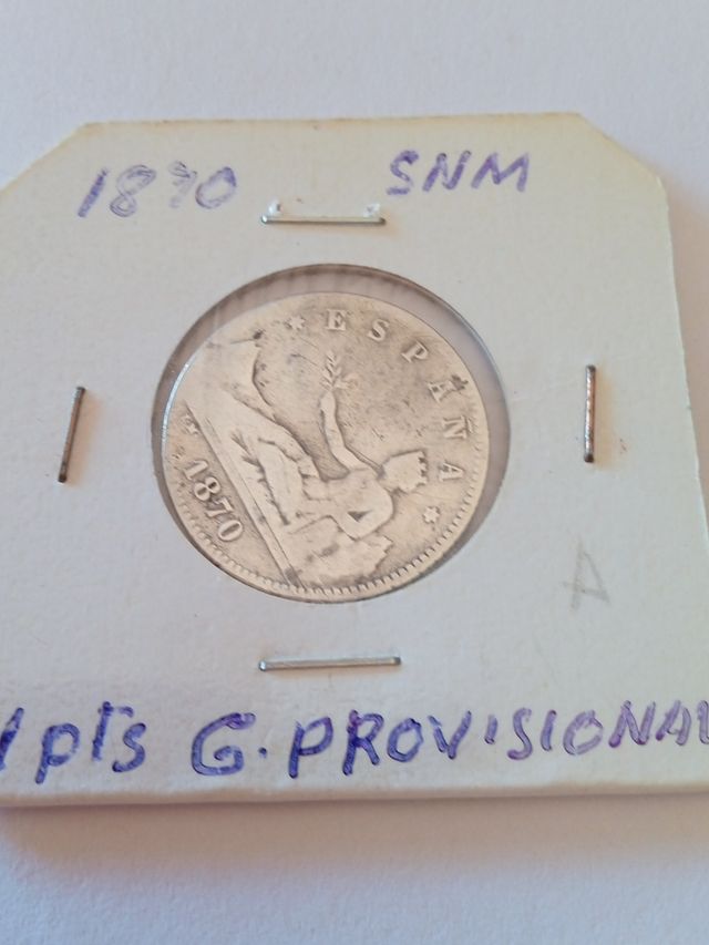 Peseta 1870 SNM Gobierno Provisional