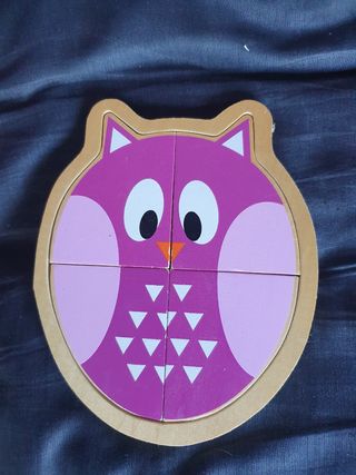 Lote 3 puzzles madera infantil