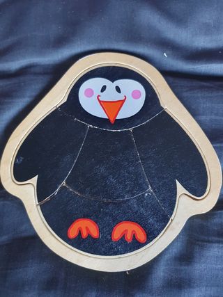 Lote 3 puzzles madera infantil