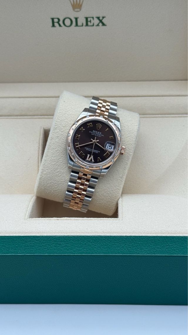 Rolex Datejust 31mm acero/o. rosa esf. choco 2015