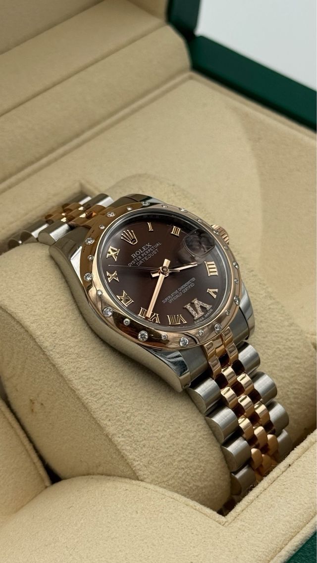 Rolex Datejust 31mm acero/o. rosa esf. choco 2015