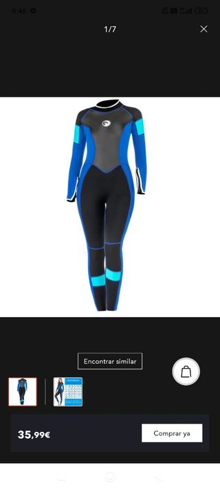 Traje de buceo Hisea Neopreno Talla S