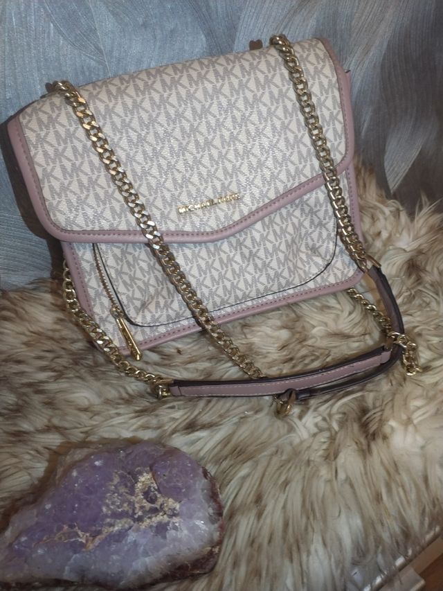 Bolso Michael Kors Rosa y Beige