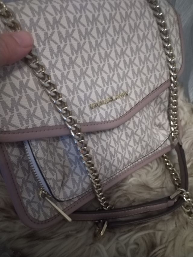 Bolso Michael Kors Rosa y Beige