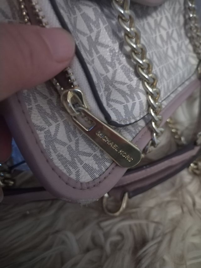 Bolso Michael Kors Rosa y Beige