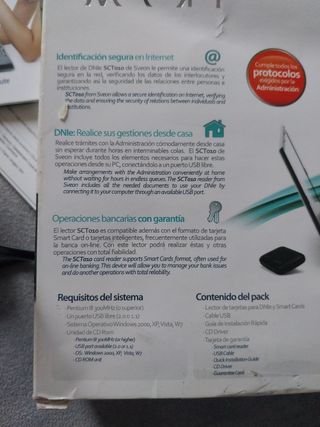 Lector Tarjetas USB Sveon SCT010 DNI Digital