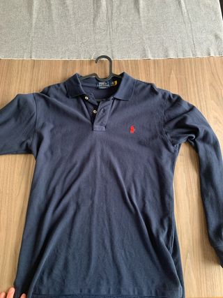 Polo Ralph Lauren manga larga azul