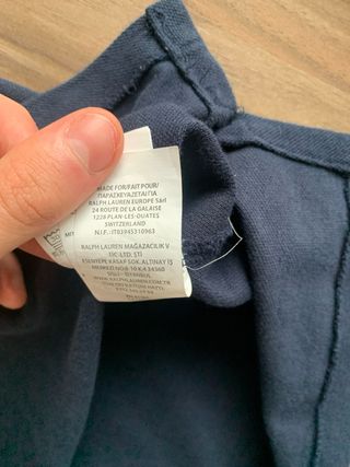 Polo Ralph Lauren manga larga azul