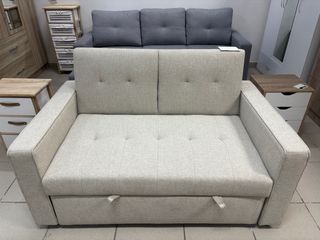 Sofá Cama Beige Tela