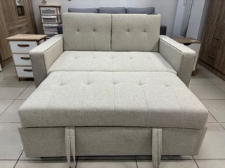 Sofá Cama Beige Tela