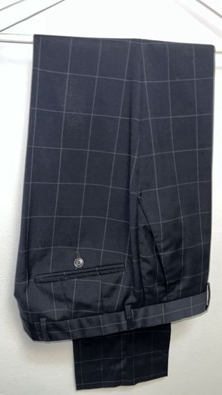 Traje Zara cuadros azul Talla 48