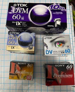 cintas mini dv TDK y Sony