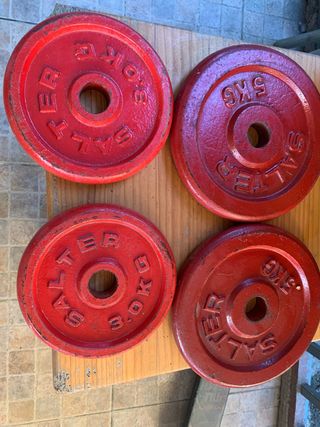 Discos Salter 2x5kg y 2x3kg