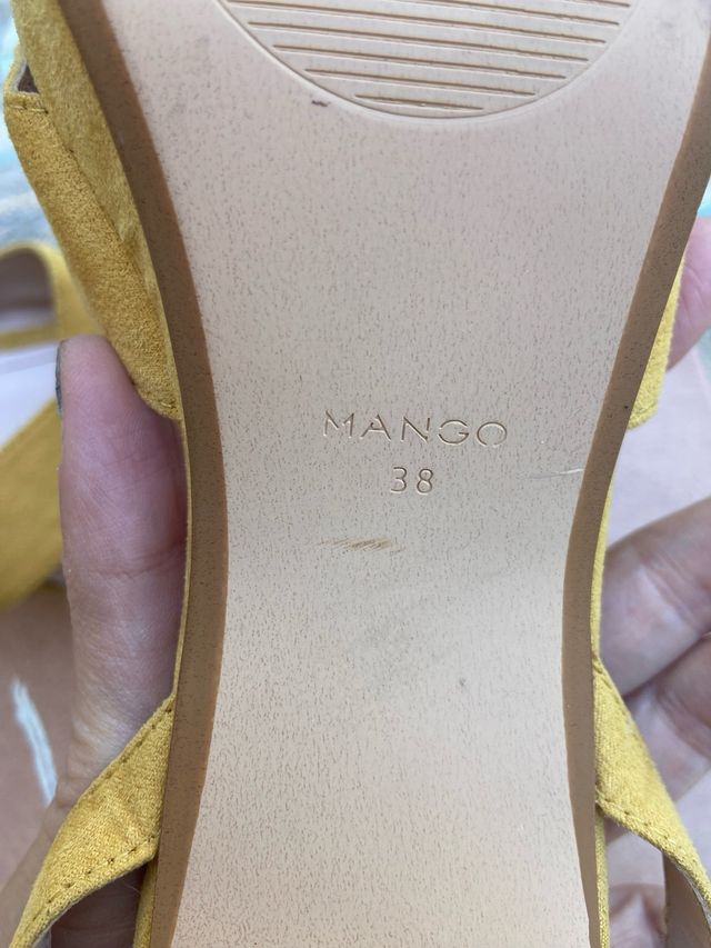 Sandalias Mango Amarillas