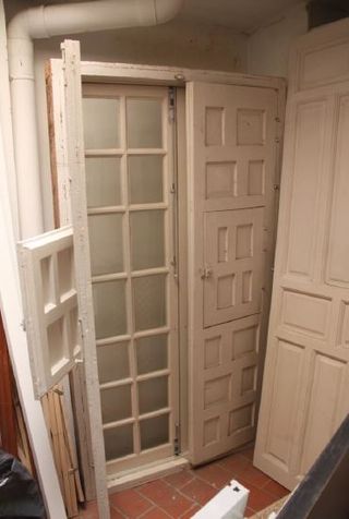 Puertas antiguas madera pino y caoba S.XIX