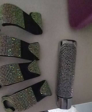 Lotto  3 accessori per  auto con strass