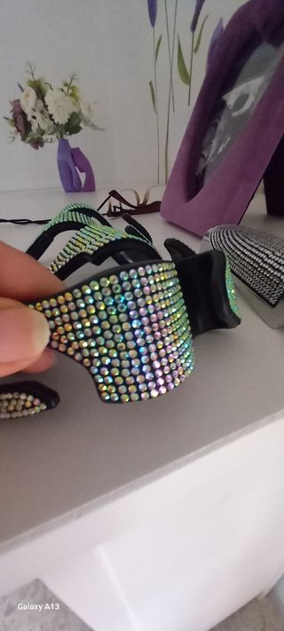 Lotto  3 accessori per  auto con strass