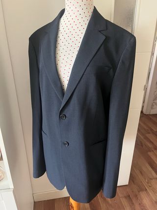 Blazer Zara Hombre Azul